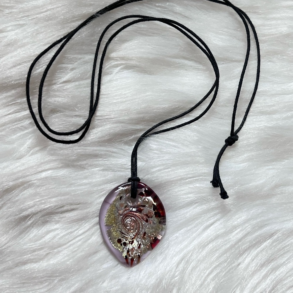 Murano glass pendant necklace